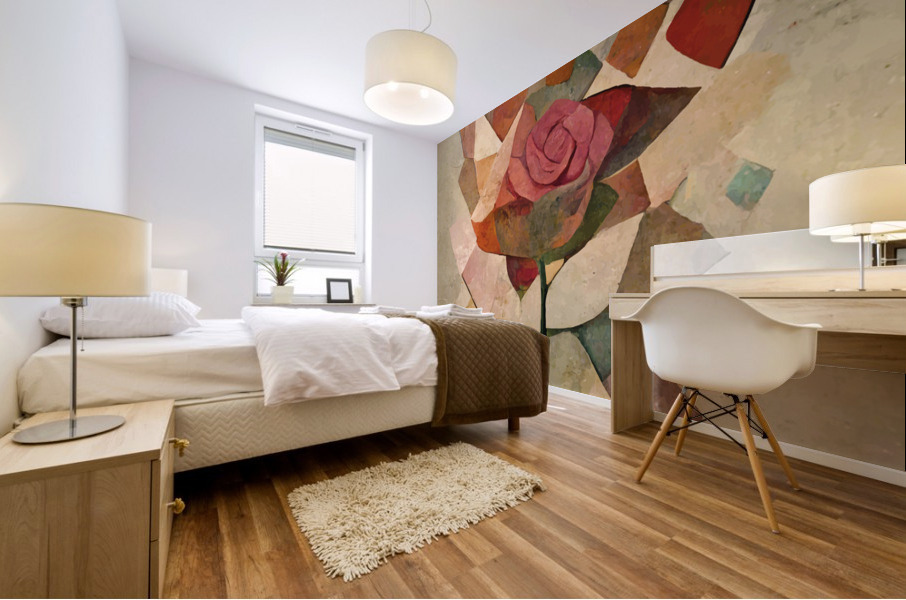 Rose and Spike - I Mural print