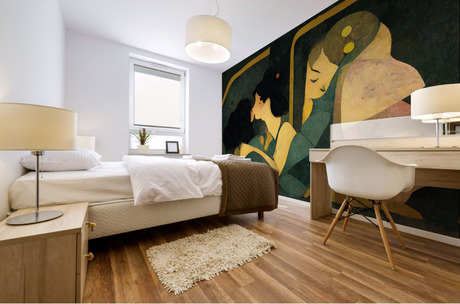 Goodnight Kisses Mural print