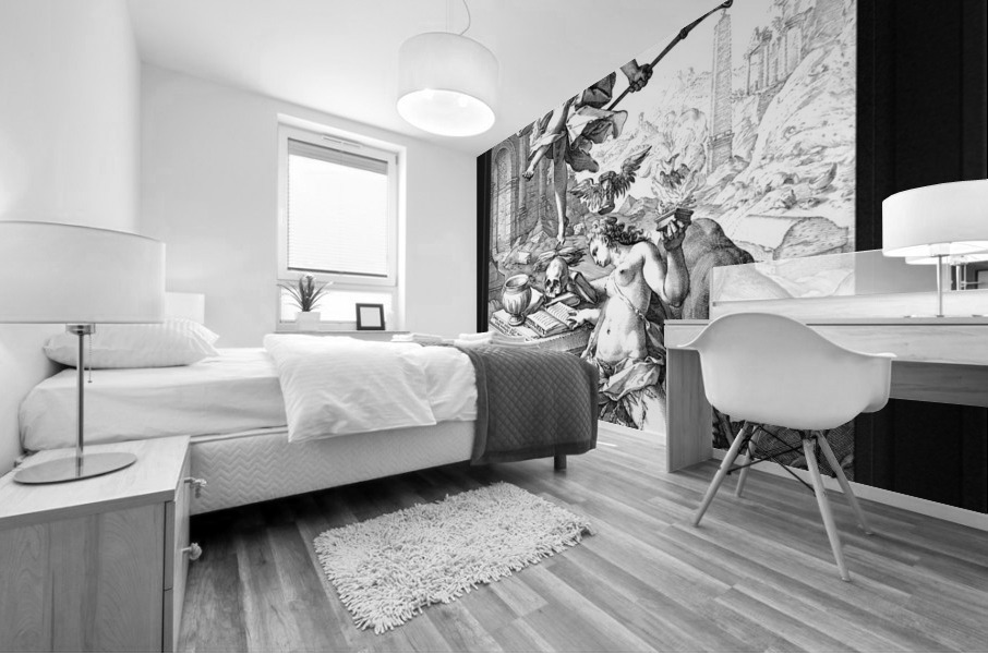 The Allegory of Fame and History by Hendrick Goltzius Remastered Xzendor7 Classical Fine Art Old Masters Reproductions Mural print