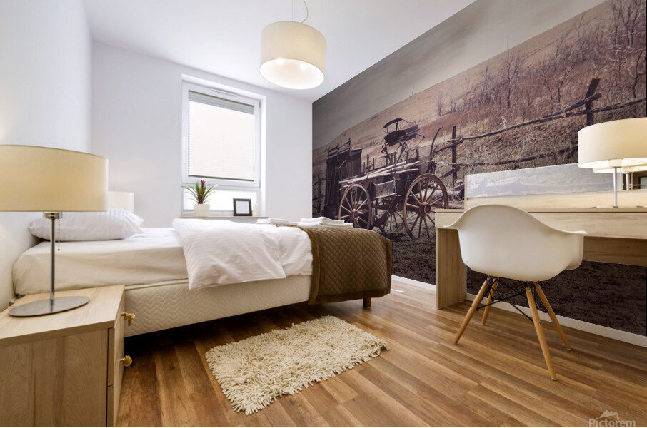 Cowboy Chuckwagon Mural print