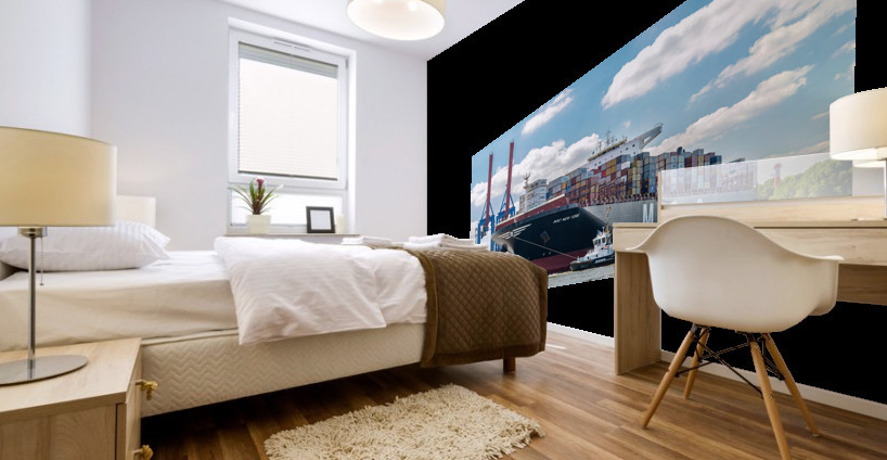 Parking a Container Vessel Mural print