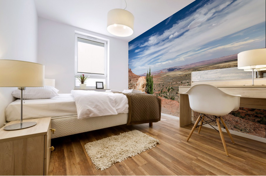 Rock in the Desert Mural print