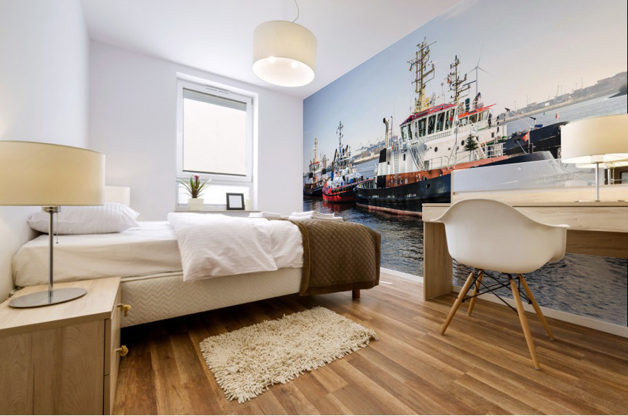 Towboats Mural print