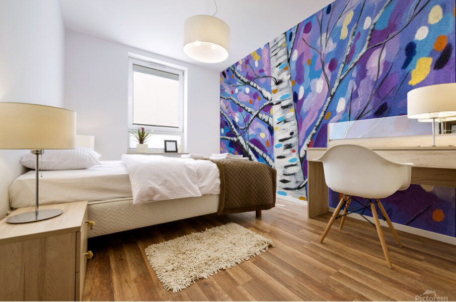 Bewitching Birch Mural print