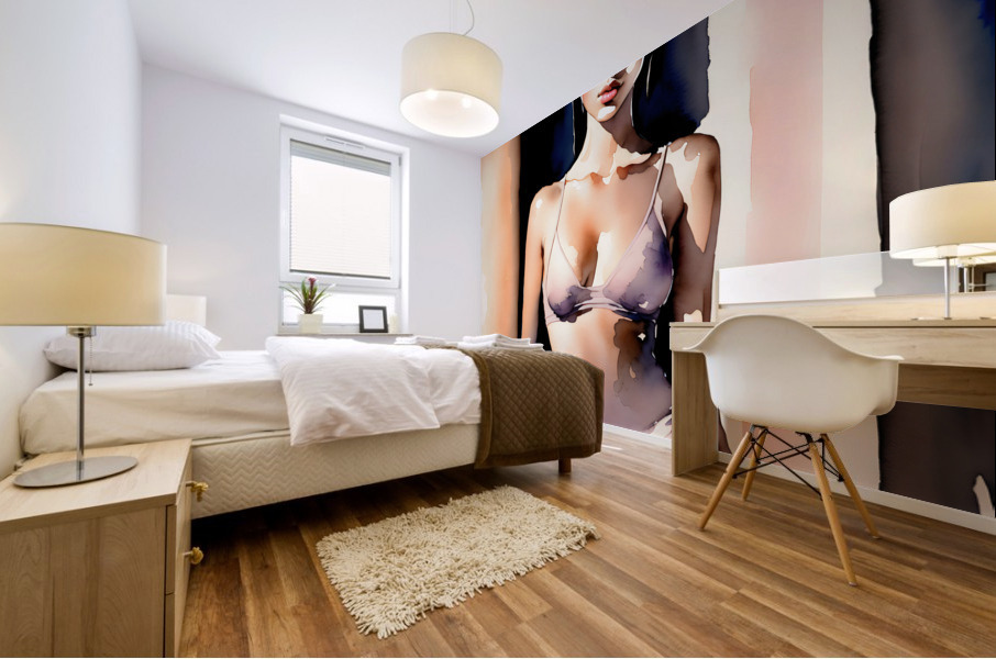 Aquarelle Fozzi 002 Mural print