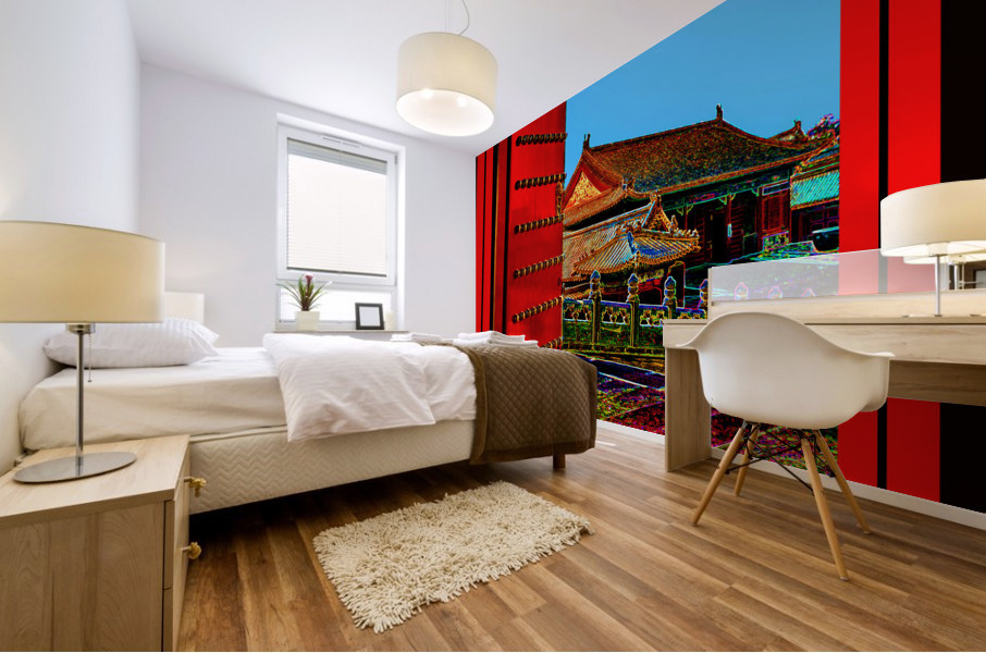 AN OPEN DOOR TO THE FORBIDDEN CITY Mural print