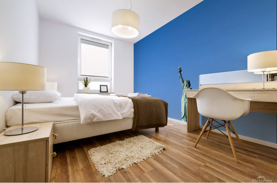 Statue of Liberty with bright blue sky Mural print