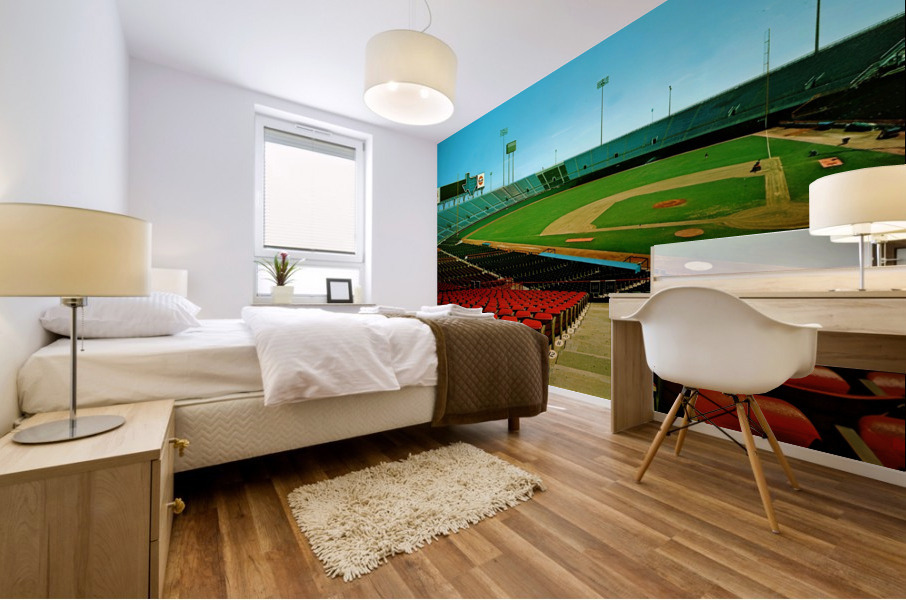 Retro Arlington Stadium Ballpark Art Mural print