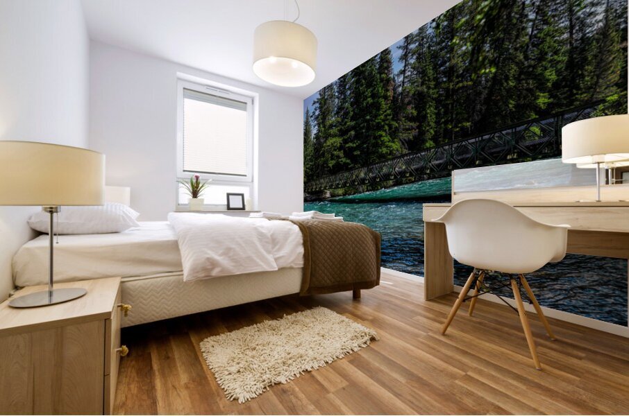  Capturing the Power: Rushing Waters at 6th Bridge Mural print