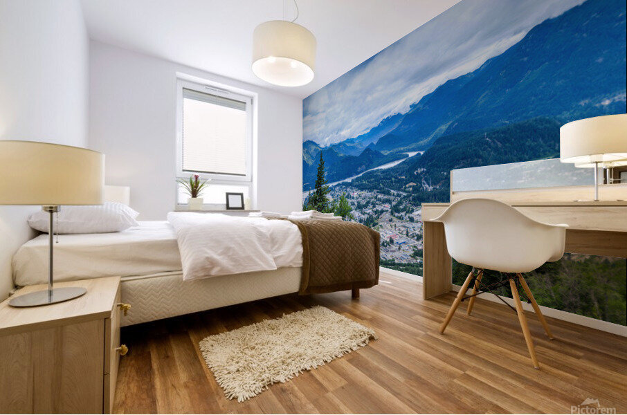 Hope and Aspiration: Overcoming Obstacles in the BC Mountains Mural print