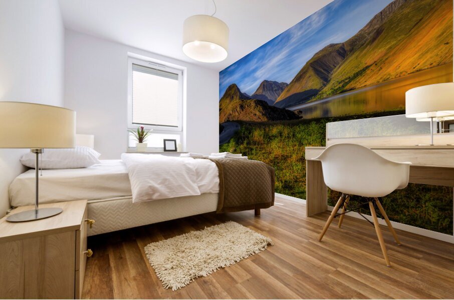 Conquer the Heights of Scafell Pike: A Breathtaking High-Resolution Image of Englands Highest Mountain Mural print