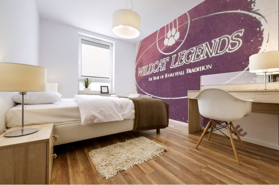 1988 Kansas State Wildcats Basketball Throwback Art Mural print