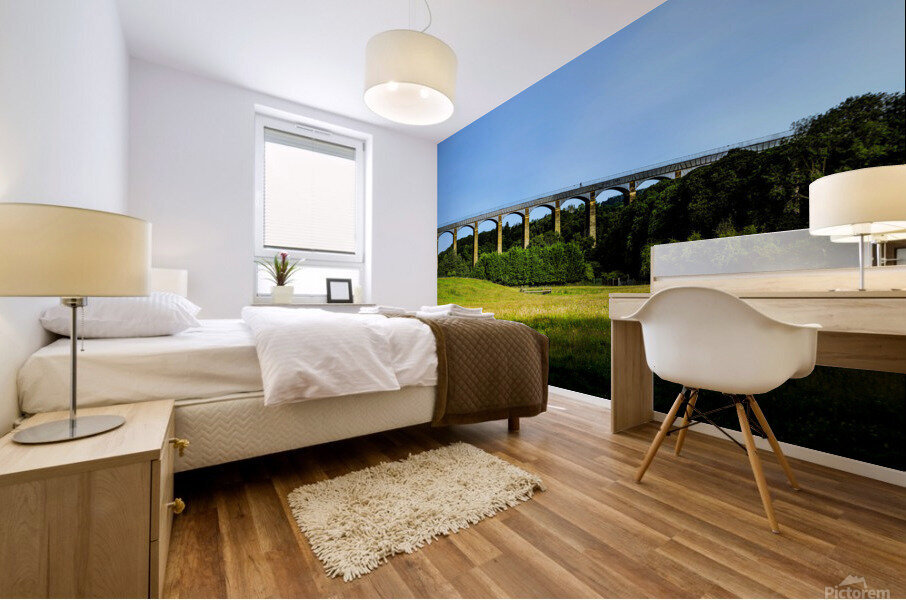 Capturing the Grandeur of the Pontcysyllte Aqueduct: A High-Resolution Journey Through Welsh History Mural print