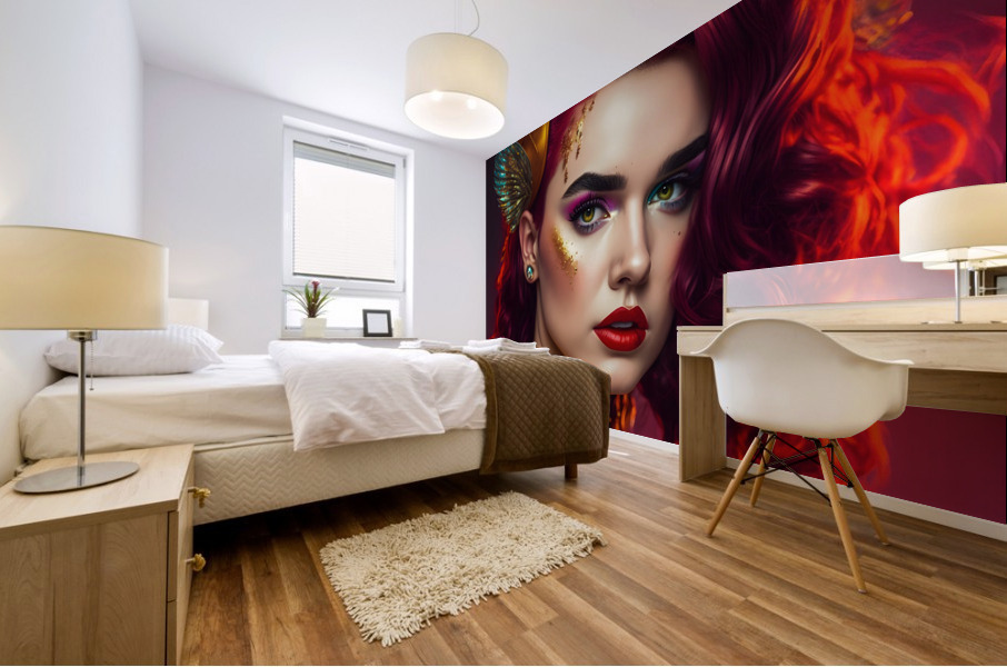 Girl pin up no.10 Mural print