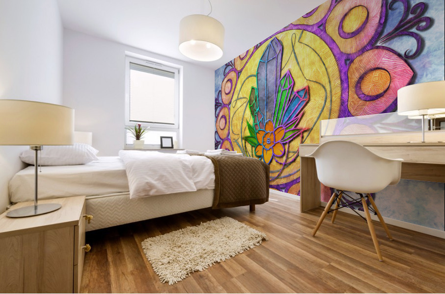 Crystalline Convergence Mural print