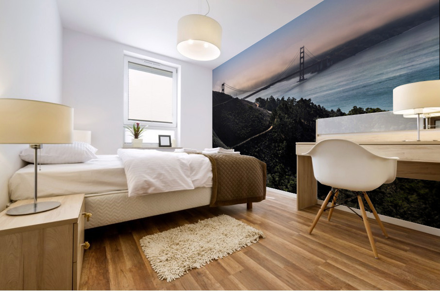 Fogtastic: Ultra High Resolution of the Golden Gate Bridge in San Francisco Mural print