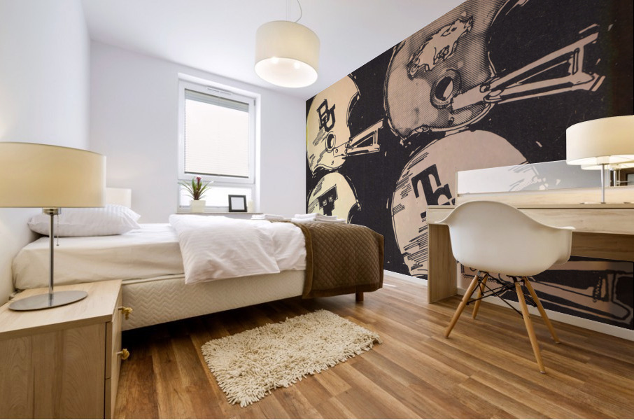 1971 Southwest Conference Football Helmet Art Mural print