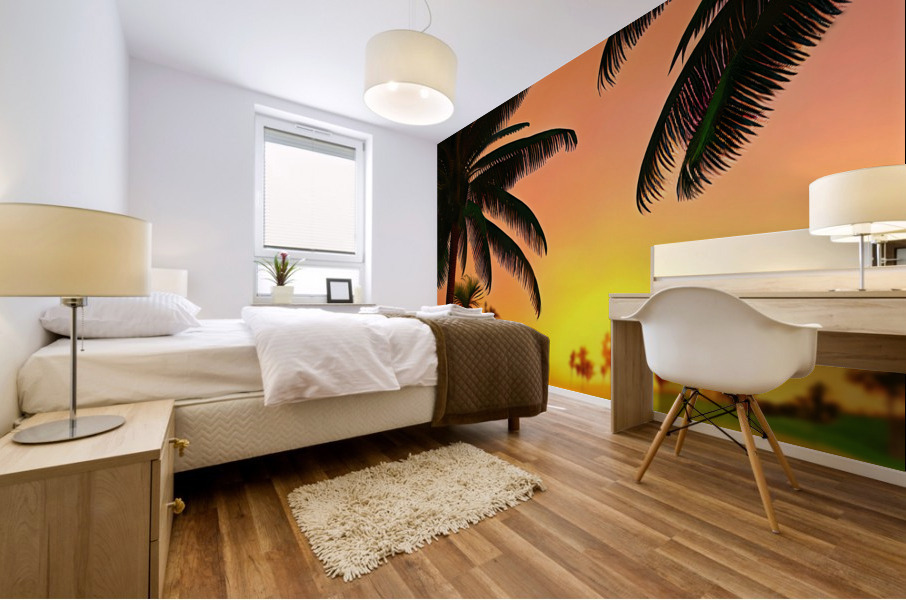 Miami Greens Mural print