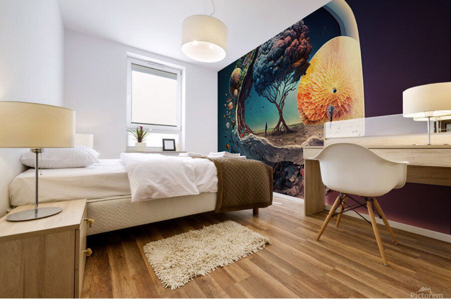 Worlds In A Glass Mural print