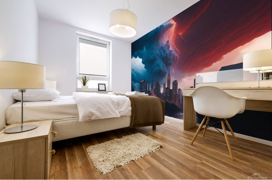 The storm is upon us 1 of 4 Mural print