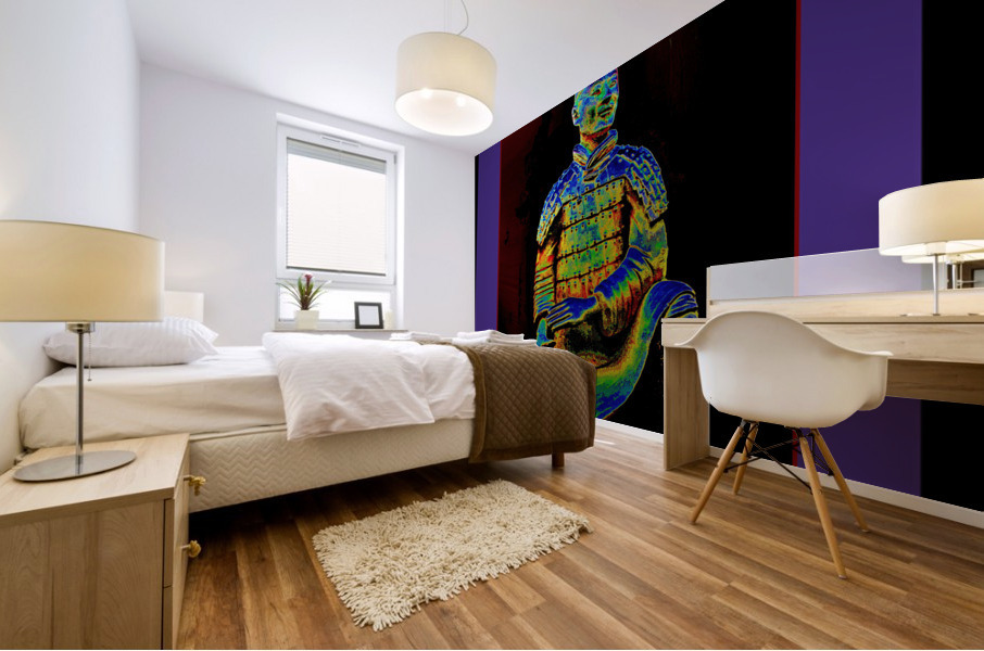 KNEELING ARCHER - A TERRACOTTA WARRIOR IN XIAN CHINA Mural print