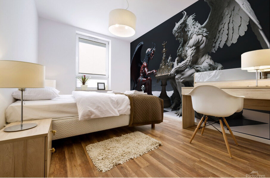 Demon Chess Mural print