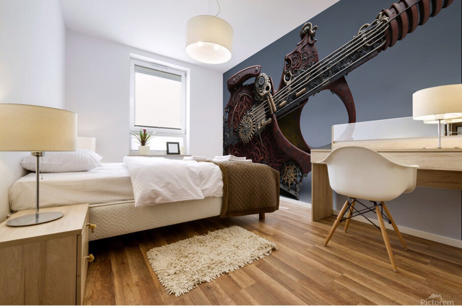 Steampunk Musical Instrument 1-4 Mural print
