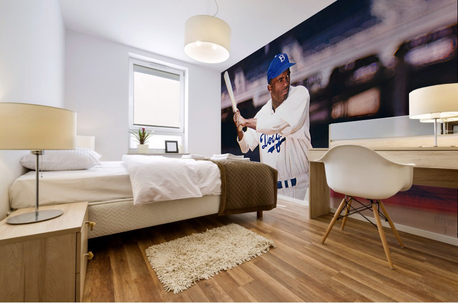 Jackie Robinson Painting Mural print