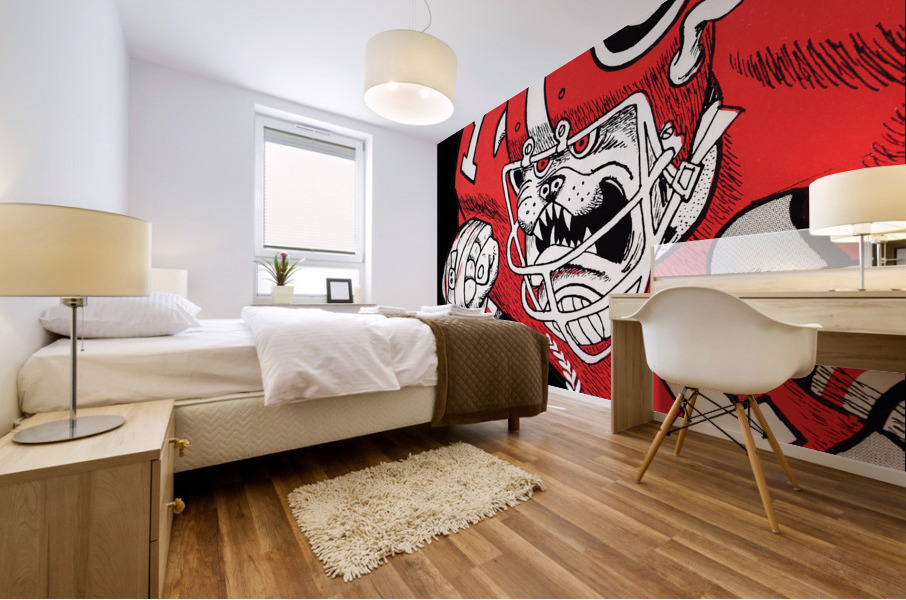 1980 Georgia Bulldogs Jack Davis Remix Mural print