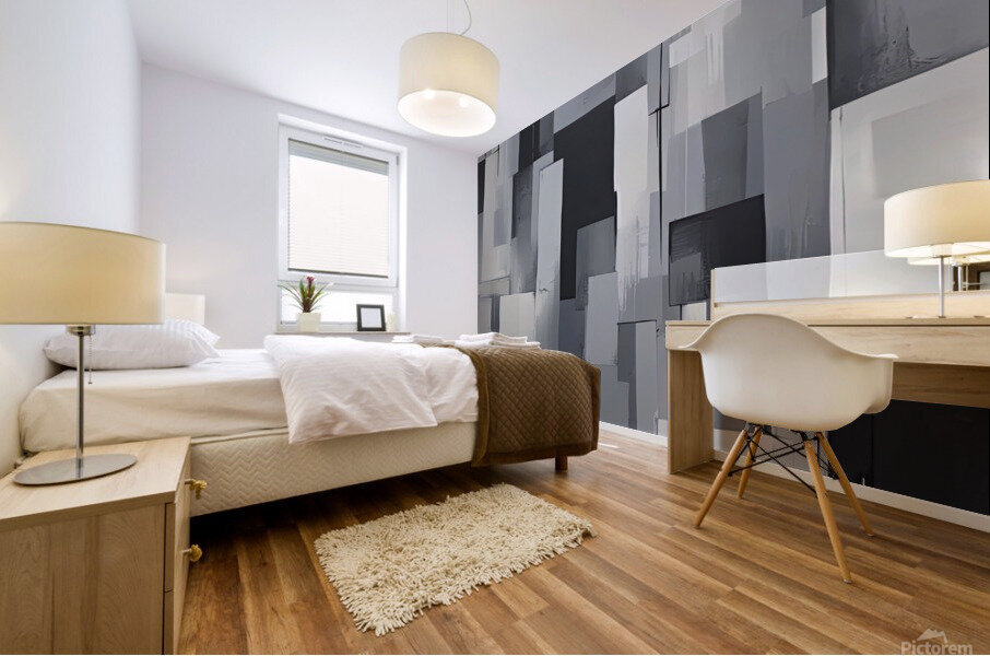 Abstract city Mural print