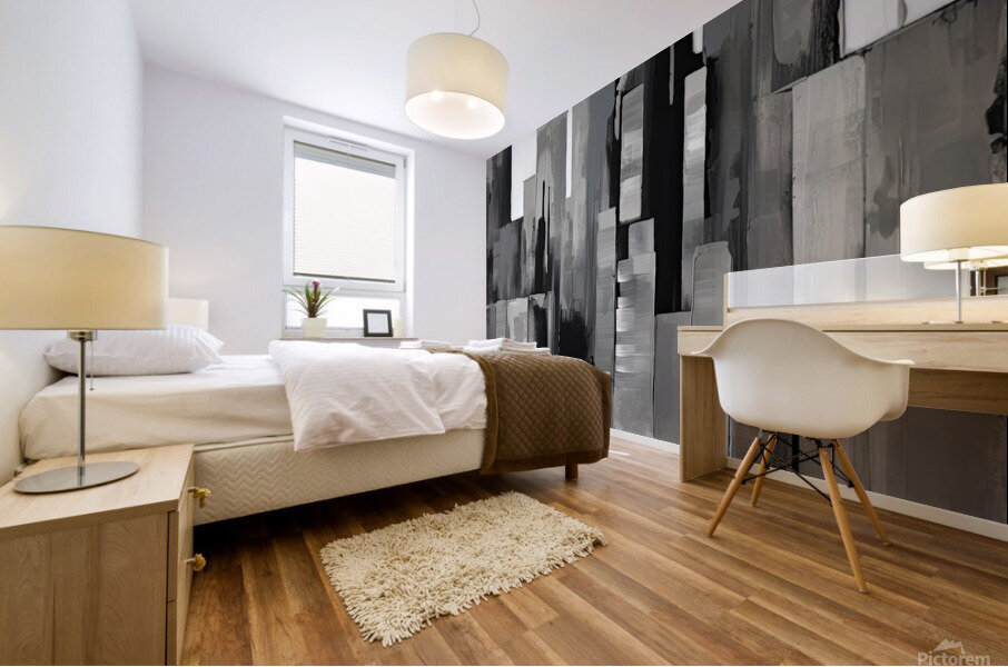 Abstract city Mural print