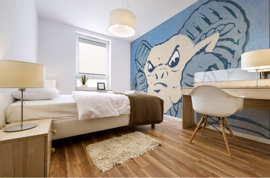 Vintage North Carolina Rameses Art Mural print