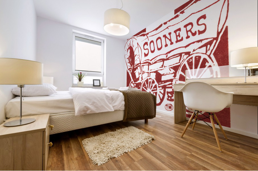 1983 Oklahoma Sooners Throwback Art Mural print
