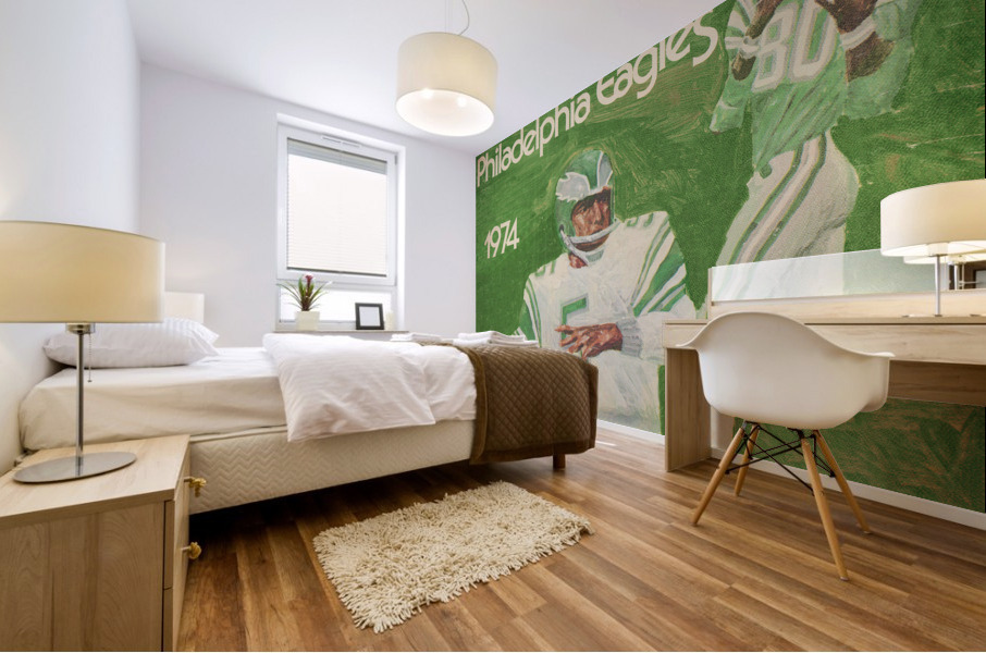 1974 Philadelphia Eagles Football Art Remix Mural print
