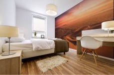 Sunset in the Desert Mural print