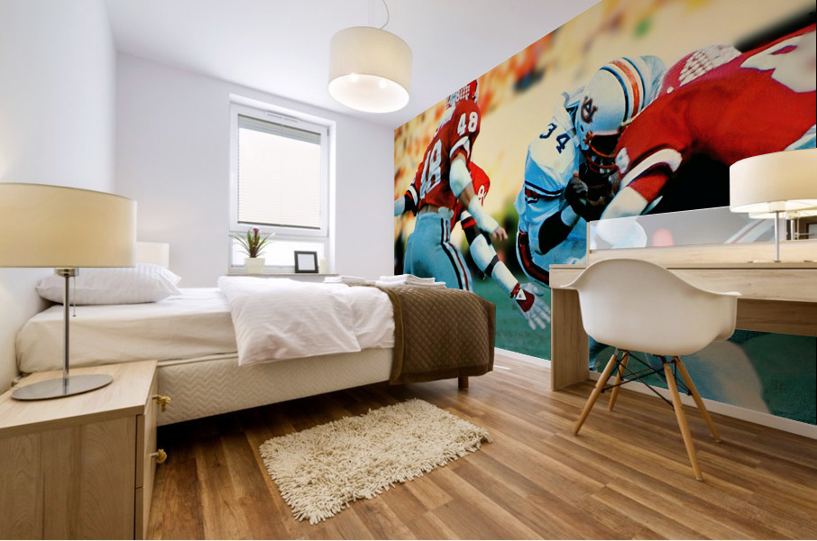 Bo Jackson Run Against Georgia Mural print