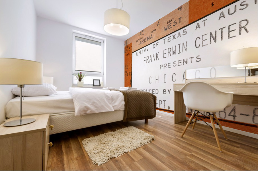 1984 Chicago Concert Ticket Wall Art Mural print