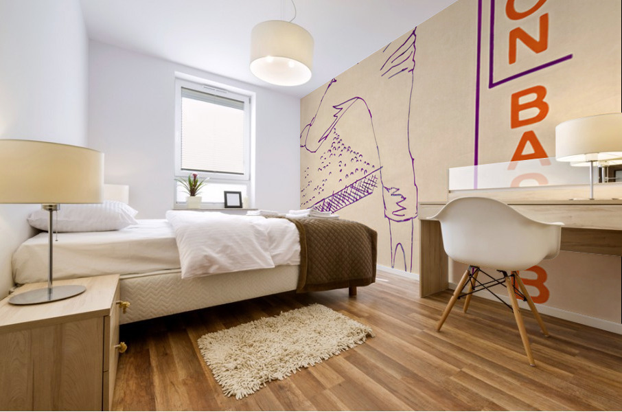 1974 Clemson Baseball Art Mural print