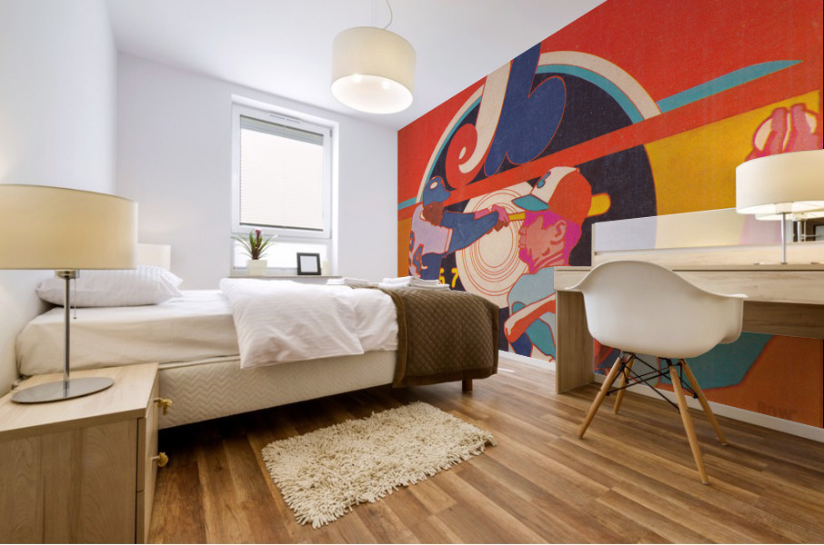 1972 Montreal Expos Throwback Art Mural print