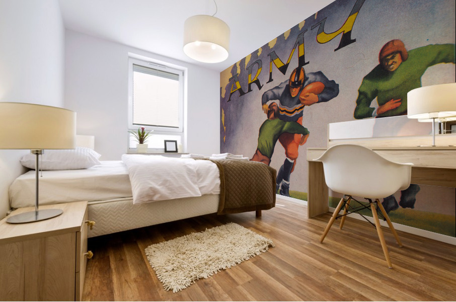 1935 Army Football Art Remix Mural print