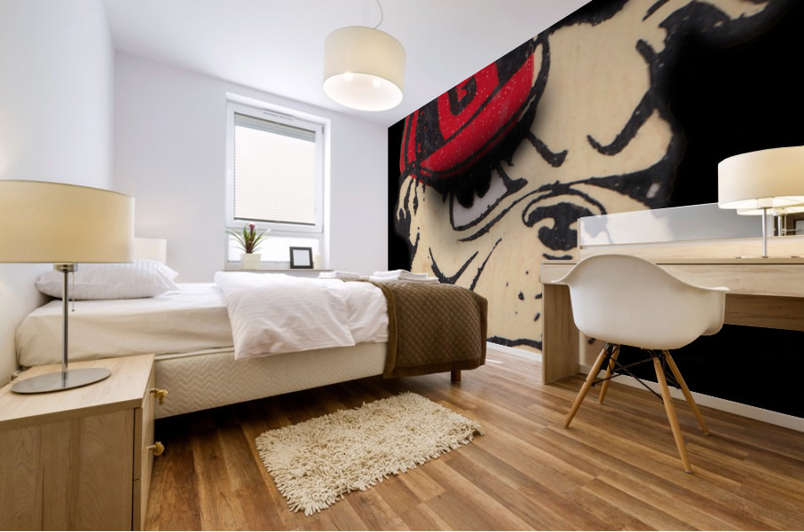 Dawg Close Up Mural print