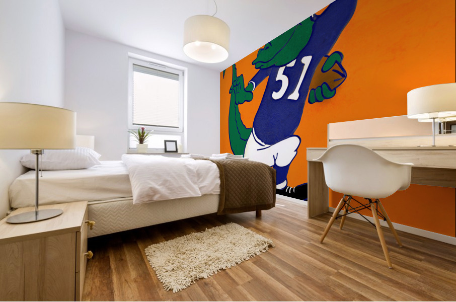 1951 Florida Gator Football Art Mural print