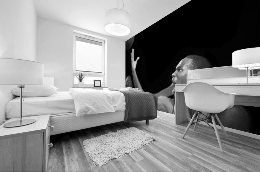 Michael Jordan Black and White Lay Up Art Mural print