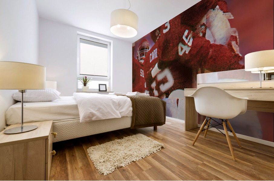 1986 Oklahoma Football Ticket Remix Mural print