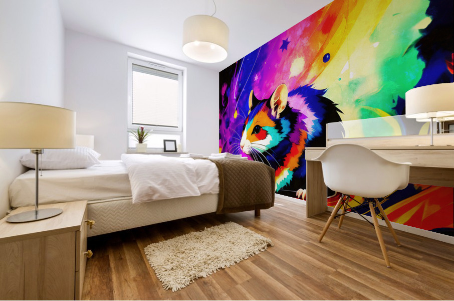 The Chinese Zodiac: Rat Mural print