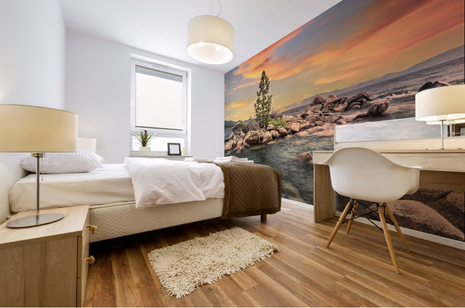 Lake Tahoe Sunset Mural print