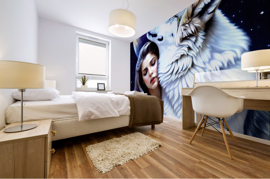 Wolf Love 9 Mural print