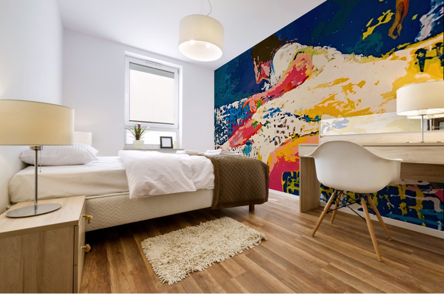 The Net Shot Tennis Art by LeRoy Neiman Mural print