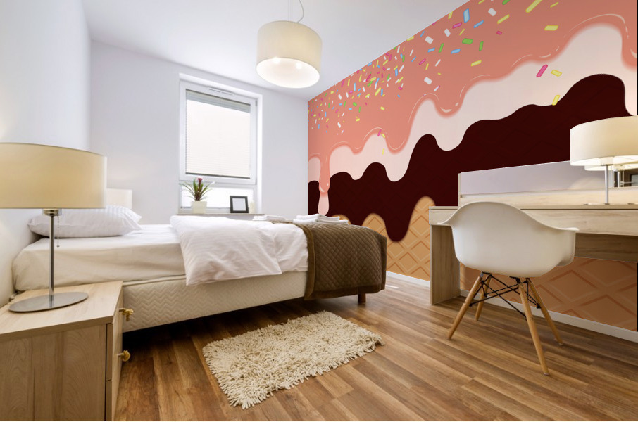 Wafflelicious Mural print