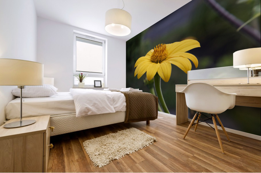 Fleurs jaune magnifique Mural print